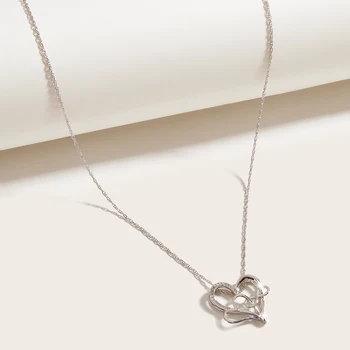 Crystal Zirkón Srdce Náhrdelník Prívesok Pre Ženy Elegantná Svadobné Šperky Na Oválne Dary svätého Valentína Dary