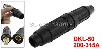 DKL-50 200-315A 50mm Red/Black 2 Zvárací Kábel Rýchla Montáž Spájkovanie Muž Žena Konektor