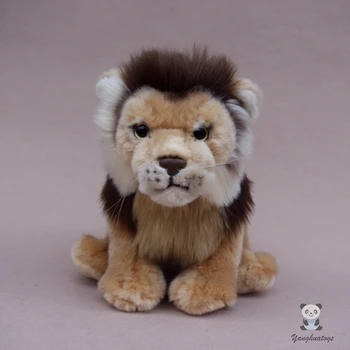 V reálnom živote Afrických levov bábiky mäkké mäkké plyšové zvieratá, hračky pre deti, narodeniny, darčeky, Dekorácie, hračky obchodov