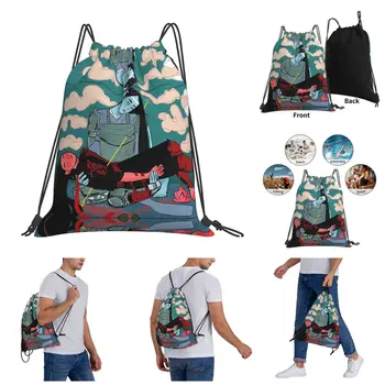 Wangxian Rytieri Fotografická Tlač Šnúrkou Tašky tašky premium Batoh pre Humor Grafické Šnúrkou Batoh
